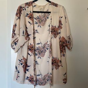 Saltwater Luxe Pipa Open Front Kimono One Size Coastal Co Beach Swim Coverup